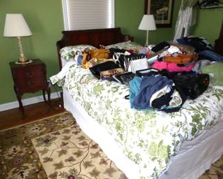 Mahogany Bedroom, Mattress & Boxspring, Clothing, Handbags