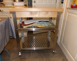 John Boos Cucina Americana Collection Rolling Kitchen Cart