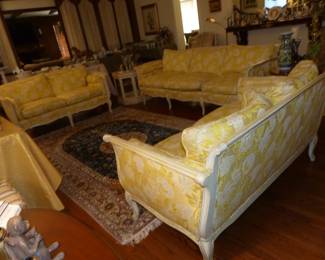 Tradition Furniture, Yamaha Baby Grand Piano & Lots Of Bric-A-Brac, Area Rug