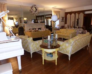 Tradition Furniture, Yamaha Baby Grand Piano & Lots Of Bric-A-Brac