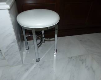 Chrome Bottom Stool