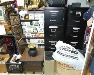 Loaded Basement, File Cabinets, Hess Truck Collection