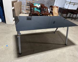 Glass top table/desk