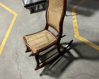 Cane rocking chair