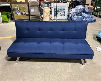 Blue futon