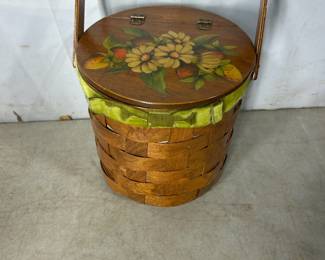 floral weave basket