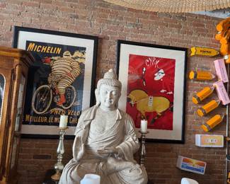 4ft Buddha ( made of Resin so not crazy heavy)