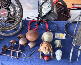 Metal Mushrooms,  Steel Frog, Vornado Fan, & More