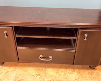 Brown Cherry Low Profile TV Stand!