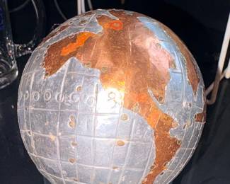 Vtg Aluminum/Copper Globe Ball!