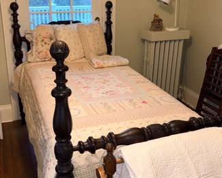 Antique 1920s Twin Poster Bed!