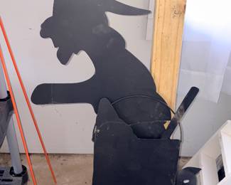 Witch & Cauldron Silhouette Yard Decor