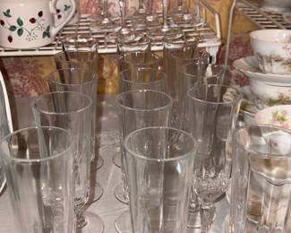 Vtg Cristal D’Arques Long Champ Crystal Champagne Flutes!