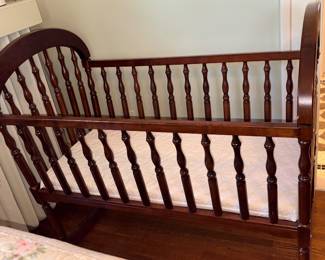 Solid Wood Rocking Cradle!