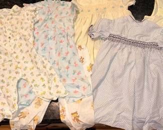 Vtg Cuvver-Ups by Culler, Frankhauf Switzerland, Toddle Tyke USA, Greencraft, Pemay Creation, Polly Flinders Hand Smocked, Pert‘n Sassy Girl’s Top, Nanette Babe Frock !