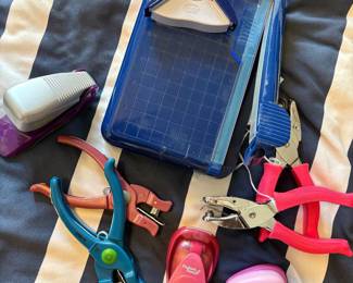 Miscellaneous Craft Supplies- Shape Punchers, Paper Cutter, & More!