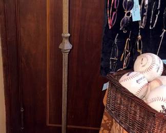 Victorian Bronze Floor Lamp W/Tulip Glass Shade!