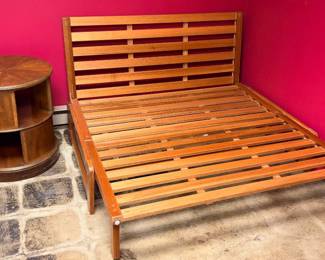 Drexel Round Spinning Bookshelf Table & Futon Base!