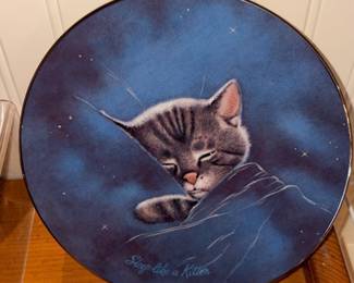 Woodmere USA Sleep Like a Kitten Plate!