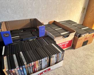 Hundreds of DVDs