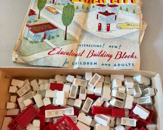 Vintage Block City Building Set