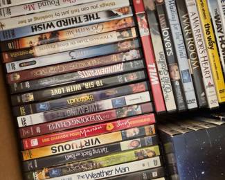 Hundreds of DVDs