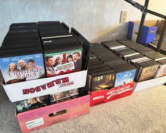 Hundreds of DVDs