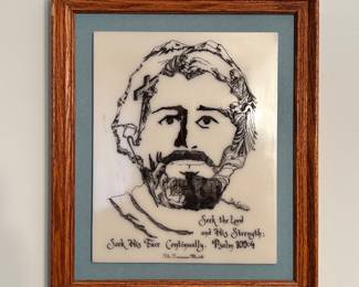 Joe Castillo Tennessee Mint Jesus Etching