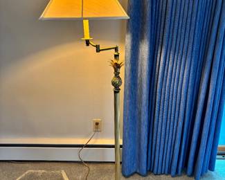 Brass Pineapple Floor Lamp