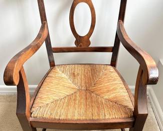 Pottery Barn Napoleon Style Italian Rush Seat Dining Chair Lot #: 15