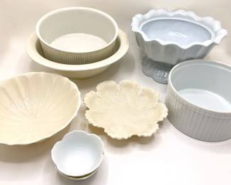 8 Pieces Mixed Ceramic Tureen & Bowls By Pillivuyt France, Lenox, Villeroy & Boch & More Lot #: 121