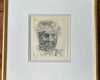  David Bumbeck (B1940 Americab) Limited Edition Etching Portrait "Barbadonis" Lot #: 67