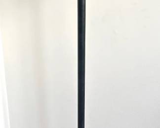 Vintage Floor Lamp, Iron Base With Canvas Shade Lot #: 89