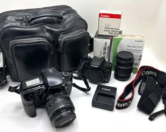 Canon Ultrasonic EOSA2 & Canon Rebel XS EOS Cameras, Lenses, Camera Bag & Accessories Lot #: 37