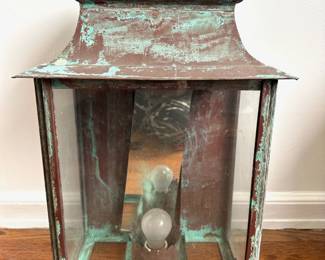 3 Vintage Lanterns: Copper & Pair Of Tin Lot #: 75