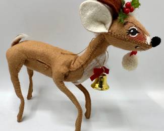 Vintage Christmas Annalee Deer, Stockings, Ornaments & Other Holiday Decor Lot #: 146
