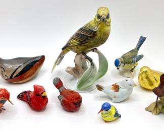 10 Bird Figurines Including Heidenreich Rosenthal Lot #: 112