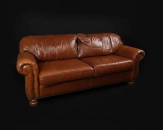 Thomasville Leather Sofa