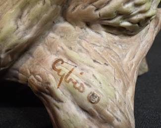 Cybis Porcelain Dogwood Branch with Butterflies Figurine