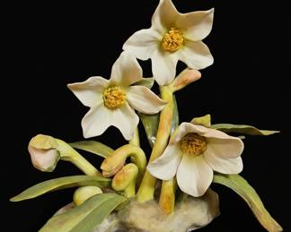 Cybis Porcelain Figurine of Flowers in Bloom