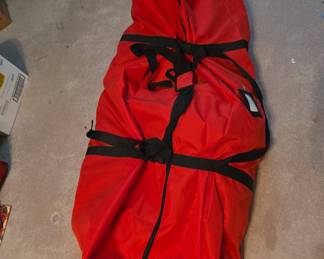 Assorted Christmas Decorations including Artificial Tree and Fall Decor