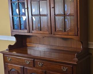 Solid Cherry Wood China Cabinet