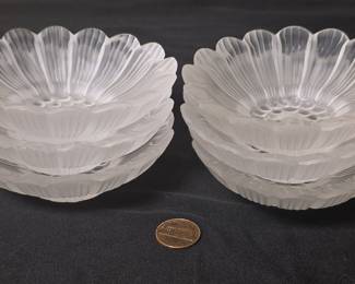 Rene Lalique "Paquerettes" Daisy Bowls (6)