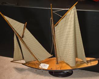 The Moorings Vintage Pond Yacht Model Sailboat
