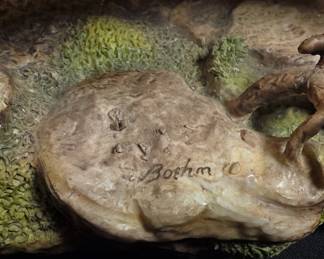 Boehm "Lynx Family" Bone China Sculpture