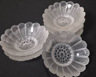 Rene Lalique "Paquerettes" Daisy Bowls (6)