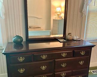 Dresser and mirror