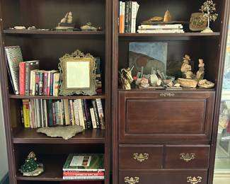 Bookcases with pull down des