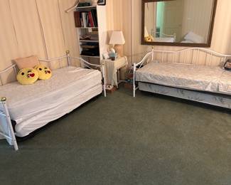2 of 6 metal daybeds with trundles