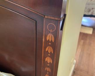 Detail of twin bed